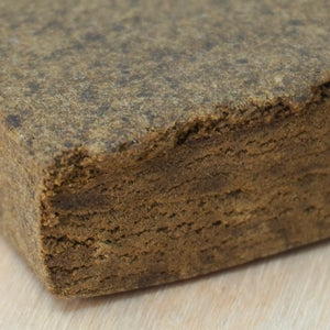 Close up of Caramello CBD Hash