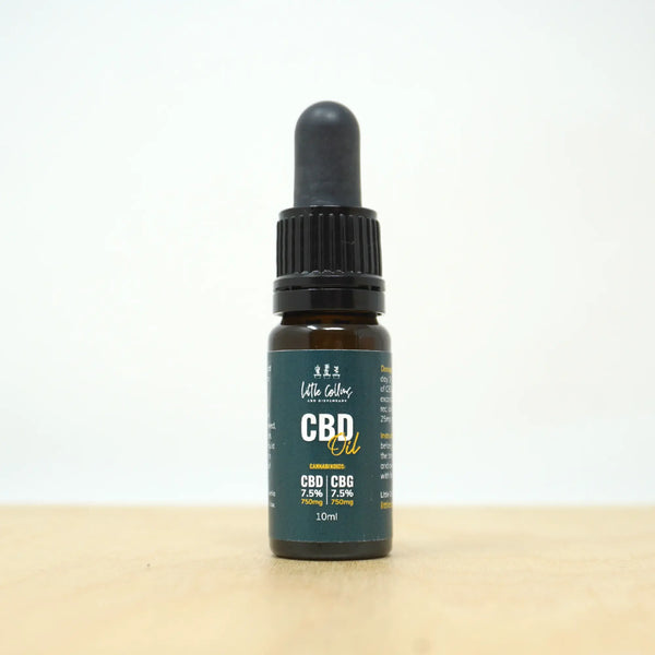 A bottle of Full Spectrum 1500mg CBD CBG Oil