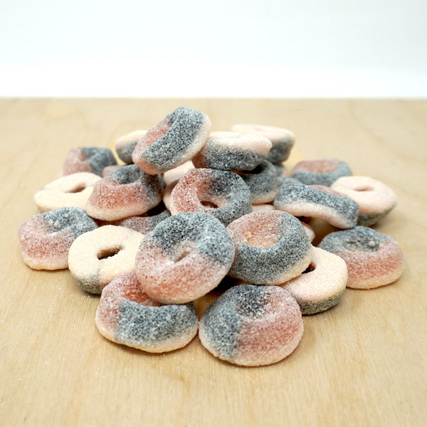 Little Collins CBD Edible Gummies out of the jar.