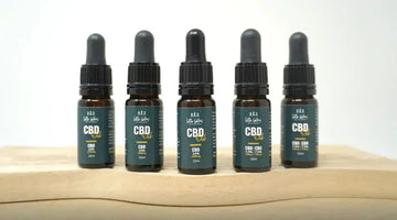 Little Collins full-spectrum CBD oil bottles in 1200mg, 1500mg and 2400mg strengths
