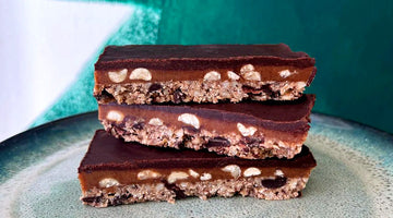 CBD Salted Peanut Caramel Slice