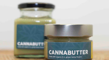 Large and small jar of Edible CBD Cannabutter